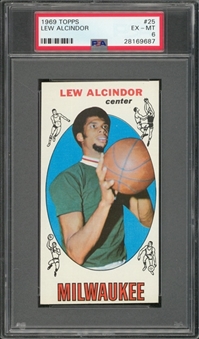1969/70 Topps #25 Lew Alcindor Rookie Card – PSA EX-MT 6
